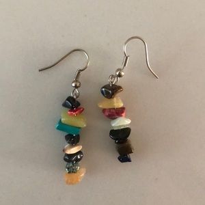 Mixed stone earrings